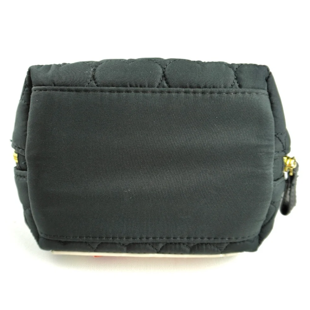Betsey Johnson Black White Red Penguin Cosmetic Bag